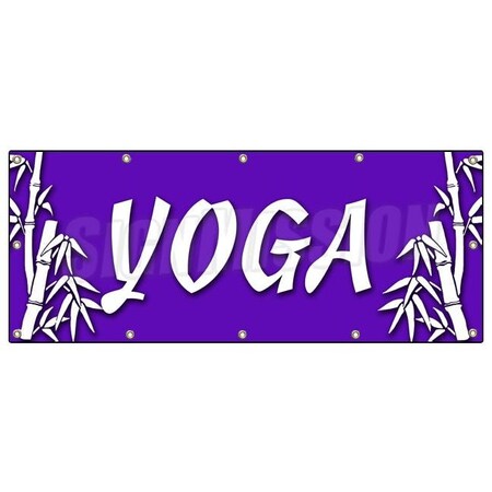 Signmission YOGA BANNER SIGN signs mat pants clothes bikram relaxation therapy B-120 Yoga